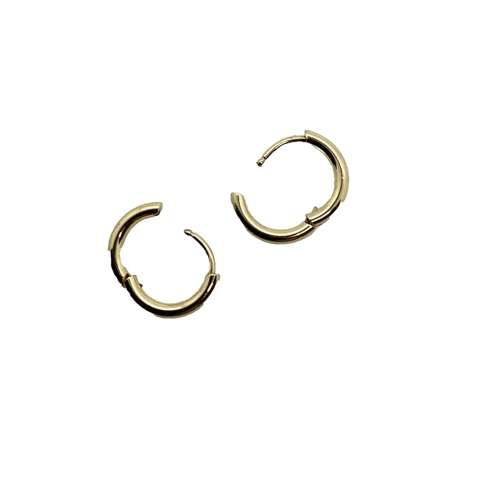 New Gold Plated Small Huggie Hoop Earrings